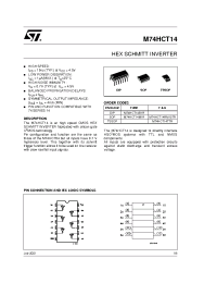 Datasheet M74HCT14B1 manufacturer STMicroelectronics